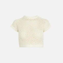 Store Kith Women Rhea Knit Tee Whisper