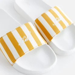 Shop Kith Women Striped Slides Flash