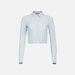 Shop Kith Women Tori Pointelle Button Up Top Melody