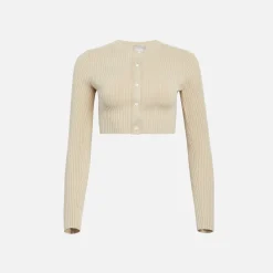 Cheap Kith Women Yvette Ii Cropped Cardigan Canvas
