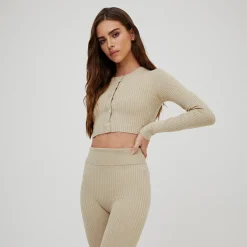 Cheap Kith Women Yvette Ii Cropped Cardigan Canvas