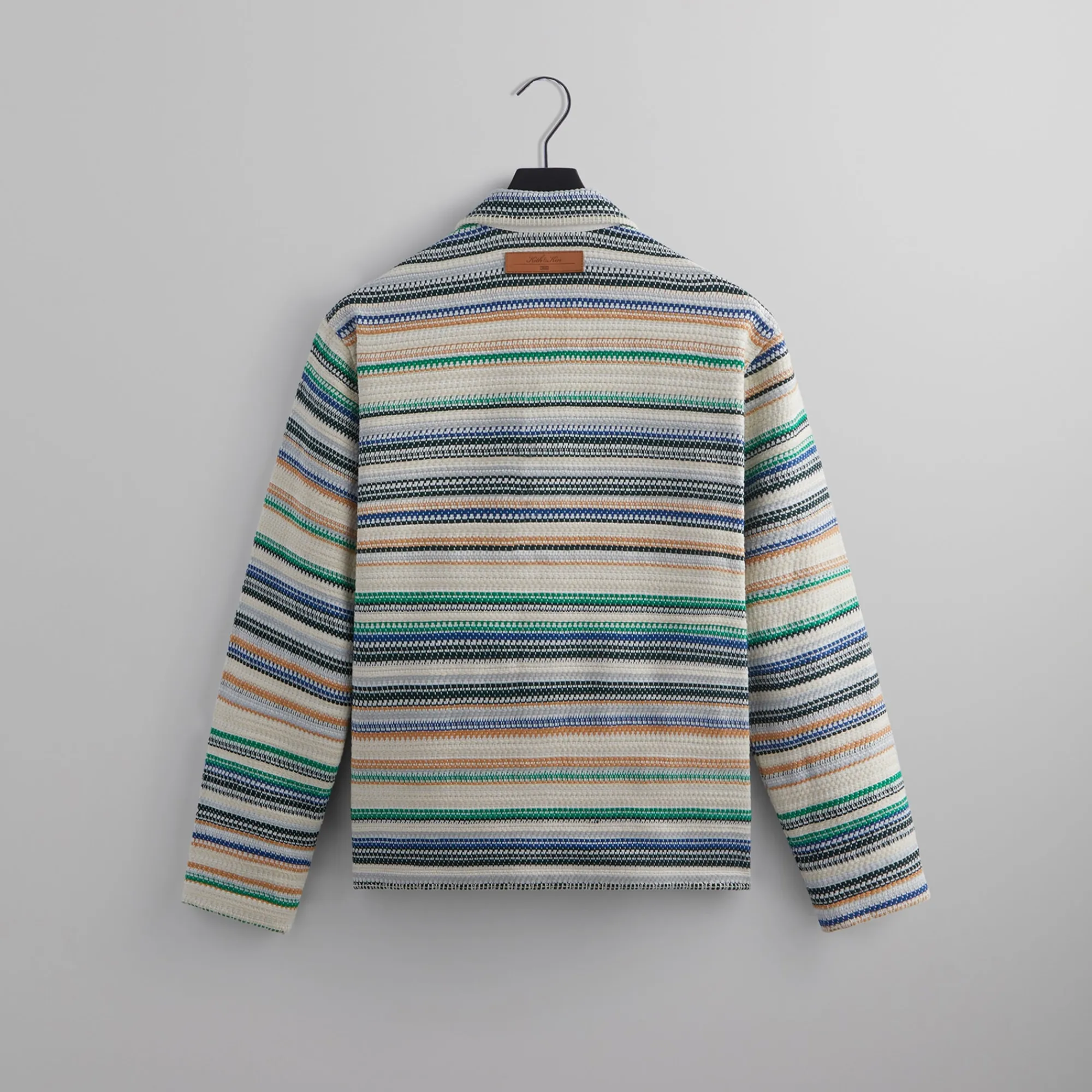 Discount Kith Woven Stripe Coaches Jacket Current