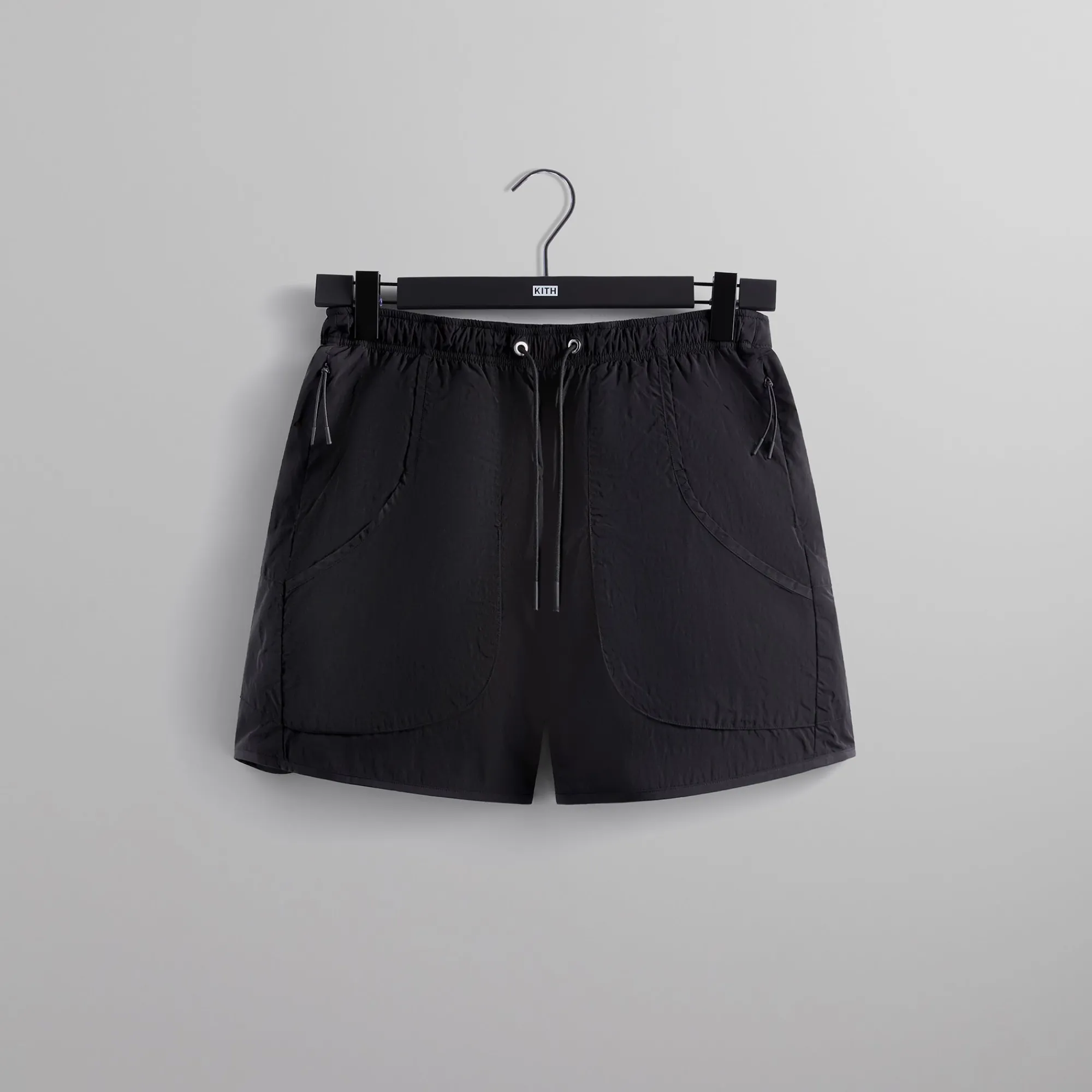 Best Sale Kith Wrinkle Nylon Fowler Short Black