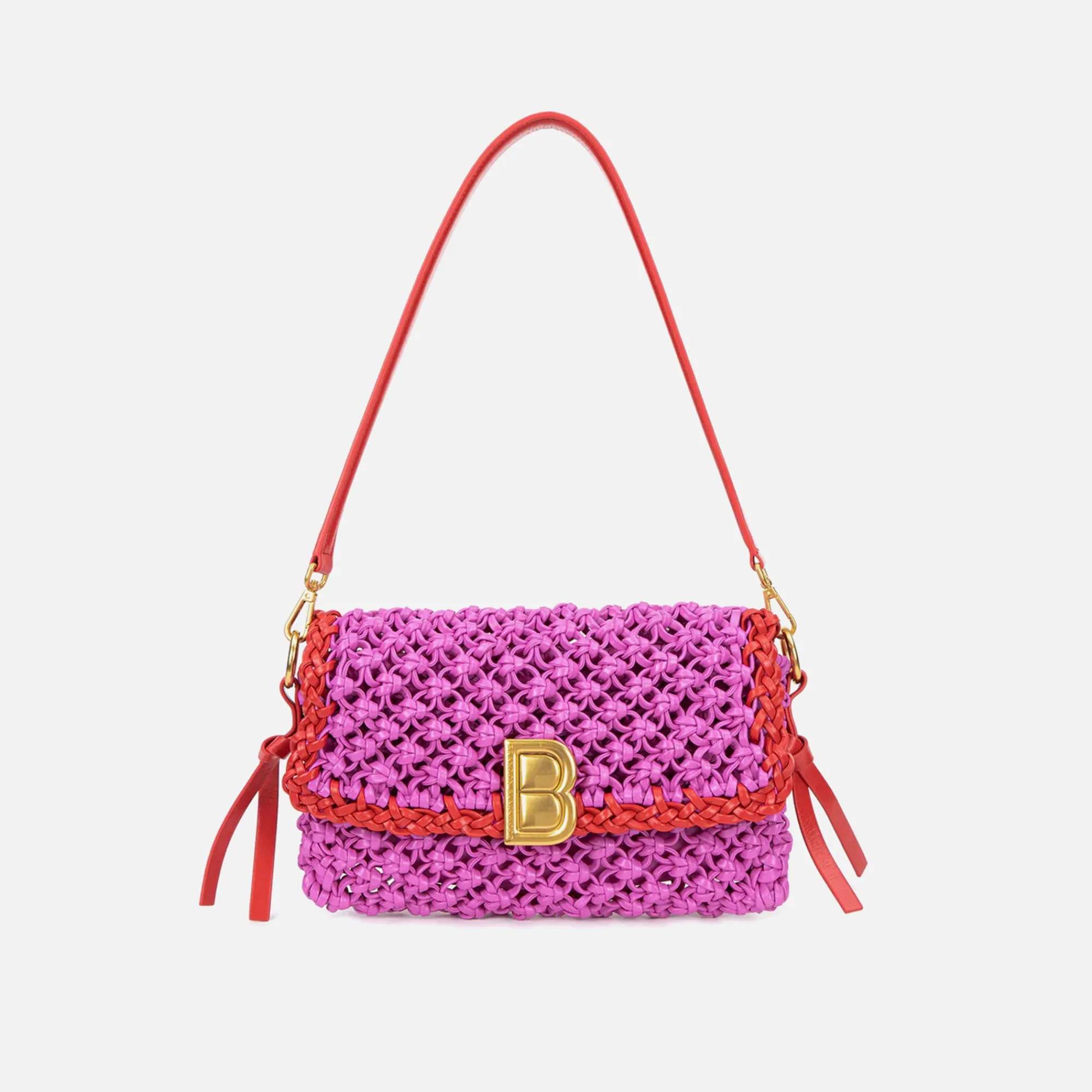 Flash Sale Brandon Blackwood Knitted Nia Bag Pink