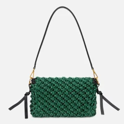 Cheap Brandon Blackwood Knitted Nia Bag Green