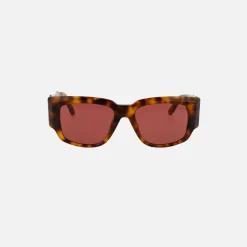 Outlet Palm Angels Laguna Sunglasses Light Havana / Burgundy
