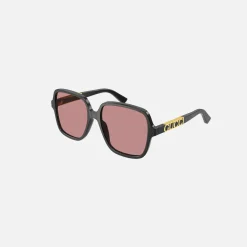 Best Gucci Large Square Acetate Sunglasses Grey