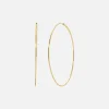 Online Isa Grutman Large Thin Hoops 14K Gold Yellow Gold