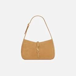 Flash Sale Saint Laurent Le 5A7 Hobo Bag Suede Sable