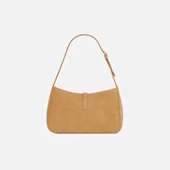 Flash Sale Saint Laurent Le 5A7 Hobo Bag Suede Sable