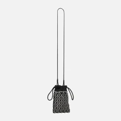 Clearance Saint Laurent Le Monogramme Crystal Pouch Black