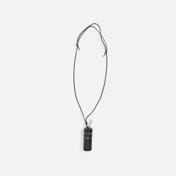 Best Saint Laurent Leather Tube Necklace Black
