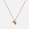 Cheap Emanuele Bicocchi Leaves Pendant Necklace Gold