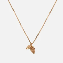 Cheap Emanuele Bicocchi Leaves Pendant Necklace Gold