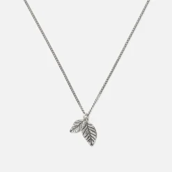 Online Emanuele Bicocchi Leaves Pendant Necklace Silver