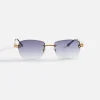 Cheap Vintage Frames L'Enfant 24Kt Gold Terrible Asphalt Gradient Grey