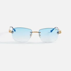 Fashion Vintage Frames L`Enfant Terrible 24Kt Gold Blue / Flash Blue