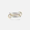 Outlet Spinelli Kilcollin Libra Sg Petite 3 Link Ring Silver / Yellow Gold