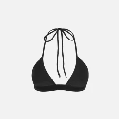 Best Sale Brandon Blackwood Logo Halter Bikini Top Black