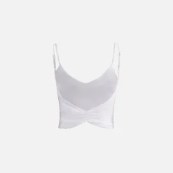 Best Sami Miro Vintage Low Back Double Layer Tank White