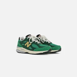 Flash Sale New Balance Made In Us 990 V3 Green / Gold