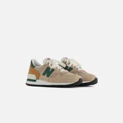 Outlet New Balance Made In Usa 990 V1 Tan / Green