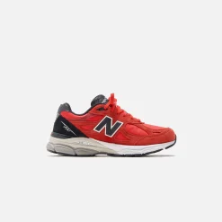 Shop New Balance Made In Usa 990 V3 Red / Black