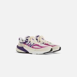 Online New Balance Made In Usa 990V6 White / Cream / Purple