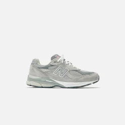 Discount New Balance Made In Usa 990V3 Grey / White