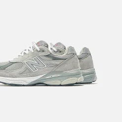 Discount New Balance Made In Usa 990V3 Grey / White