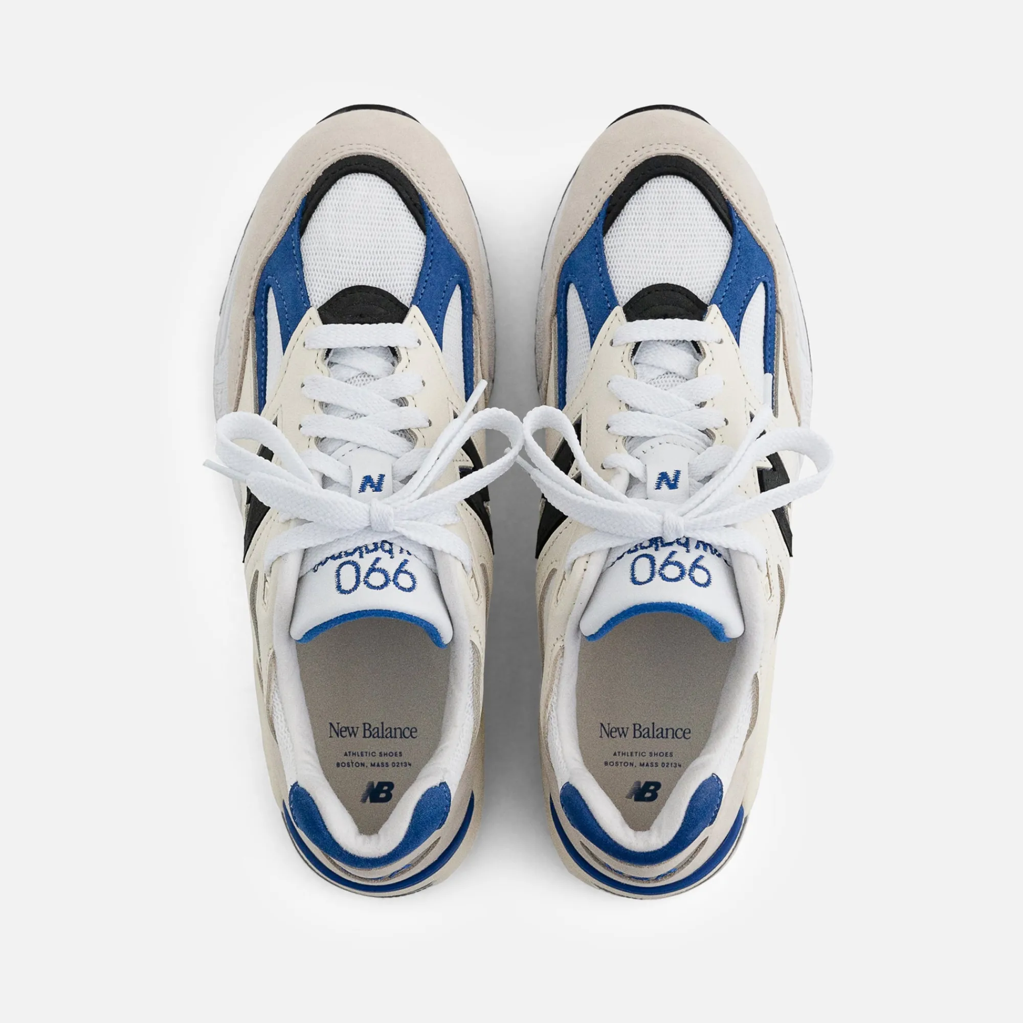 Shop New Balance Made In Usa 990V2 White / Blue