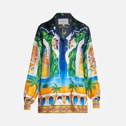 Sale Casablanca Maison D`Ete Long Sleeve Shirt Multicolor