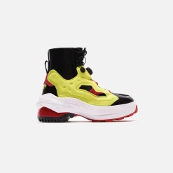 Best Sale Margiela Maisonx Reebok Pump Tabi Boot Black / Yellow Matt