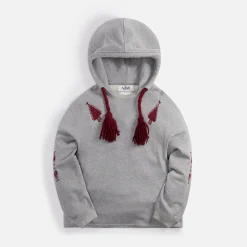 Flash Sale Adish Makhlut Lakiya Tassels Hoodie Grey