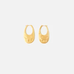 Shop Coperni Medium Swipe Earring Gold