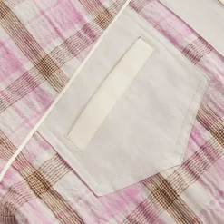 Sale Nicholas Daley Mento Shirt Pink / Ivory Check