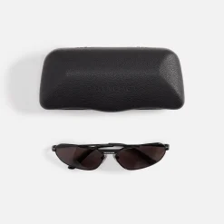 Fashion Balenciaga Metal Frame Wlogo Black