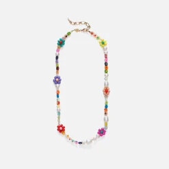 Fashion Anni Lu Mexi Flower Necklace Multi