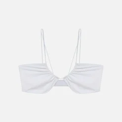 Online Jade Micro Kora Top White