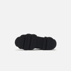 Cheap Ganni Mid Chelsea Yellow Stitch Boot Black