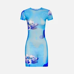 Cheap Miaou Mini Billie Dress Blue Lotus