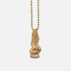 Clearance Greg Yuna Mini Broken Angel Pendant Necklace Yellow Gold