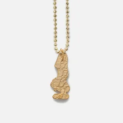 Clearance Greg Yuna Mini Broken Angel Pendant Necklace Yellow Gold