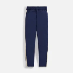 Best Sale Palm Angels Monogram Track Pants Navy Blue