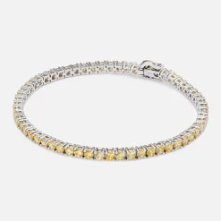 Clearance Hatton Labs Multi Tennis Bracelet Silver / Yellow