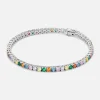 Clearance Hatton Labs Multi Tennis Bracelet Silver / Multi