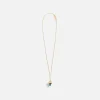 New Ambush Mushroom Charm Necklace Gold Multi