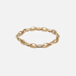 New Maor Neo 7Mm Bracelet In Yellow And White Diamonds Gold