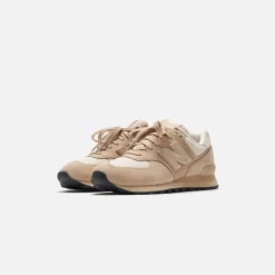Clearance CDG Pocket New Balance X Junya Watanabe 574 Pig Suede Nubuck Beige