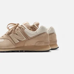 Clearance CDG Pocket New Balance X Junya Watanabe 574 Pig Suede Nubuck Beige